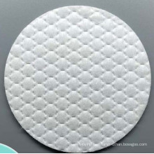 Round cosmetic makeup cotton pad with pattern